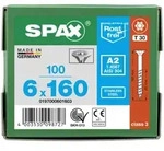 SPAX Senkkopf T-STAR plus - Teilgewinde Edelstahl rostfrei A2 1.4567 T30 - 6x160 -