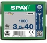 SPAX Senkkopf Kreuzschlitz Z - Teilgewinde WIROX A3J PZ2 - 3,5x40 - 1000 Stk
