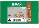 SPAX R&uuml;ckwandschraube Kreuzschlitz Z 4CUT Vollgewinde WIROX A3J 5x25 - 1000 Stk