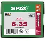 SPAX Halbrundkopf T-STAR plus 4CUT Vollgewinde Galvanisch blank verzinkt A2J 6x35 -