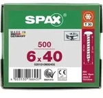 SPAX Halbrundkopf T-STAR plus 4CUT Vollgewinde Galvanisch blank verzinkt A2J 6x40 -
