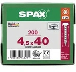 SPAX Halbrundkopf T-STAR plus 4CUT Vollgewinde WIROX A3J 4,5x40 - 200 Stk