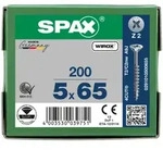 SPAX Senkkopf Kreuzschlitz Z - Teilgewinde WIROX A3J PZ2 - 5x65 - 200 Stk