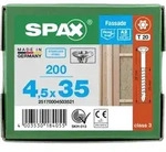 SPAX Linsensenkkopf T-STAR plus CUT Teilgewinde Edelstahl rostfrei A2 1.4567 4,5x35 -
