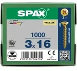 SPAX Senkkopf Kreuzschlitz Z - Vollgewinde YELLOX A2L PZ1 - 3x16 - 1000 Stk