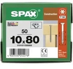 SPAX Senkkopf 10 mm T-STAR plus - Teilgewinde WIROX A3J T50 - 10x80 - 50 Stk