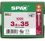 SPAX Halbrundkopf T-STAR plus 4CUT Vollgewinde Galvanisch blank verzinkt A2J 3,5x35 -