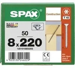 SPAX Senkkopf 8 mm T-STAR plus - Vollgewinde WIROX A3J T40 - 8x220 - 50 Stk