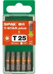 SPAX-BIT f&uuml;r T-STAR plus mit Kraftangriff T25 25mm - 5 Stk