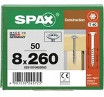 SPAX WIROX Tellerkopf T-STARplus TG TX40 8,0x260 50 Stk