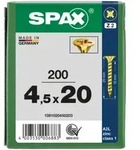 SPAX Senkkopf Kreuzschlitz Z - Vollgewinde YELLOX A2L PZ2 - 4,5x20 - 200 Stk