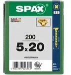 SPAX Senkkopf Kreuzschlitz Z - Vollgewinde YELLOX A2L PZ2 - 5x20 - 200 Stk