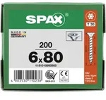 SPAX Senkkopf T-STAR plus - Vollgewinde WIROX A3J T30 - 6x80 - 200 Stk