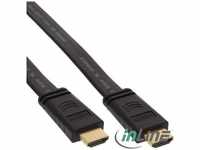 InLine 17003F, InLine HDMI-High Speed Flachkabel mit Ethernet, verg. Kontakte,