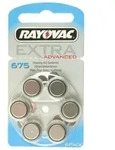 H&ouml;rger&auml;t-Batterie R675AE Rayovac EXTRA ADVANCED, 6 St&uuml;ck, wie 675, R675, R675AE,