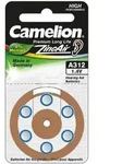H&ouml;rger&auml;t-Batterie Camelion 312, A312, Made in Germany, 6 St&uuml;ck