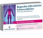 Ibuprofen HEUMANN Schmerztabletten 400mg 20 St Filmtabletten