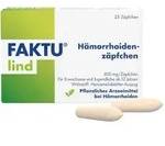 FAKTU lind H&auml;morrhoidenz&auml;pfchen 25 St Suppositorien
