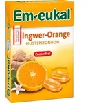 Em-eukal Ingwer-Orange zuckerfrei 50 g Bonbons