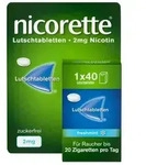 nicorette Lutschtablette freshmint 2 mg Nikotin zur Raucherentw&ouml;hnung 40 St