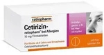 Cetirizin-ratiopharm bei Allergien 100 St Filmtabletten