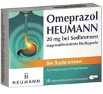 Omeprazol HEUMANN 20mg bei Sodbrennen 14 St Magensaftresistente Hartkapseln