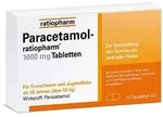 Paracetamol-ratiopharm 1000mg 10 St Tabletten