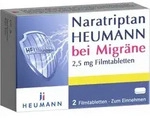 Naratriptan HEUMANN bei Migr&auml;ne 2 St Filmtabletten