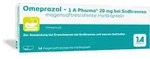 Omeprazol - 1 A Pharma 20 mg bei Sodbrennen 14 St Magensaftresistente Hartkapseln