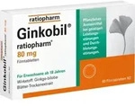 Ginkobil ratiopharm 80mg mit Ginkgo biloba 60 St Filmtabletten