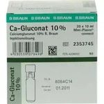 CALCIUMGLUCONAT 10% MPC Injektionsl&ouml;sung 20X10 ml L&ouml;sung