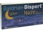Baldrian-Dispert Nacht zum Einschlafen 50 St &Uuml;berzogene Tabletten