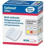 CUTIMED Siltec Schaumverb.10x10 cm nicht haftend 12 St Kompressen