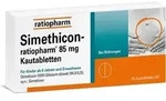 Simethicon-ratiopharm 85mg 20 St Kautabletten