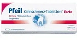 Pfeil Zahnschmerz-Tabletten forte 400mg 20 St Filmtabletten