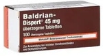 Baldrian-Dispert 45mg 100 St &Uuml;berzogene Tabletten