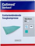 PZN-DE 07343298, BSN medical CUTIMED Sorbact Saugkompressen 10x10 cm 6 St Kompressen,