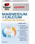 Doppelherz system MAGNESIUM +CALCIUM + KUPFER UND MANGAN 60 St Tabletten