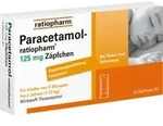 Paracetamol-ratiopharm 125mg 10 St S&auml;uglings-Suppositorien