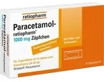 Paracetamol-ratiopharm 1000mg Z&auml;pfchen 10 St Erwachsenen-Suppositorien