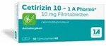 Cetirizin 10 -1 A Pharma 50 St Filmtabletten