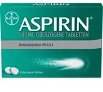 ASPIRIN 500MG 8 St &Uuml;berzogene Tabletten