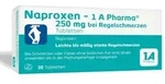 Naproxen-1 A Pharma 250mg bei Regelschmerzen 20 St Tabletten