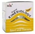 NASARA Kinesiologie Tape 5 cmx5 m gelb 1 St Pflaster