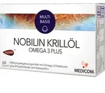 NOBILIN Krill&ouml;l Omega 3 Plus Kapseln 60 St Kapseln