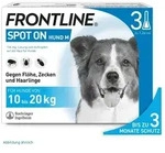FRONTLINE SPOT-ON gegen Zecken, Fl&ouml;he und Haarlinge f&uuml;r Hunde M (10-20 kg) 3 St