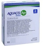 AQUACEL Ag+ Extra 5x5 cm Kompressen 10 St Kompressen