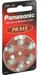 BATTERIEN f&uuml;r H&ouml;rger&auml;te Panasonic PR312 6 St