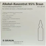 ALKOHOL 95% Infusionsl&ouml;sungskonzentrat 10X20 ml Infusionsl&ouml;sungskonzentrat