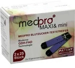 MEDPRO Maxi & mini Blutzucker-Teststreifen 2X25 St Teststreifen